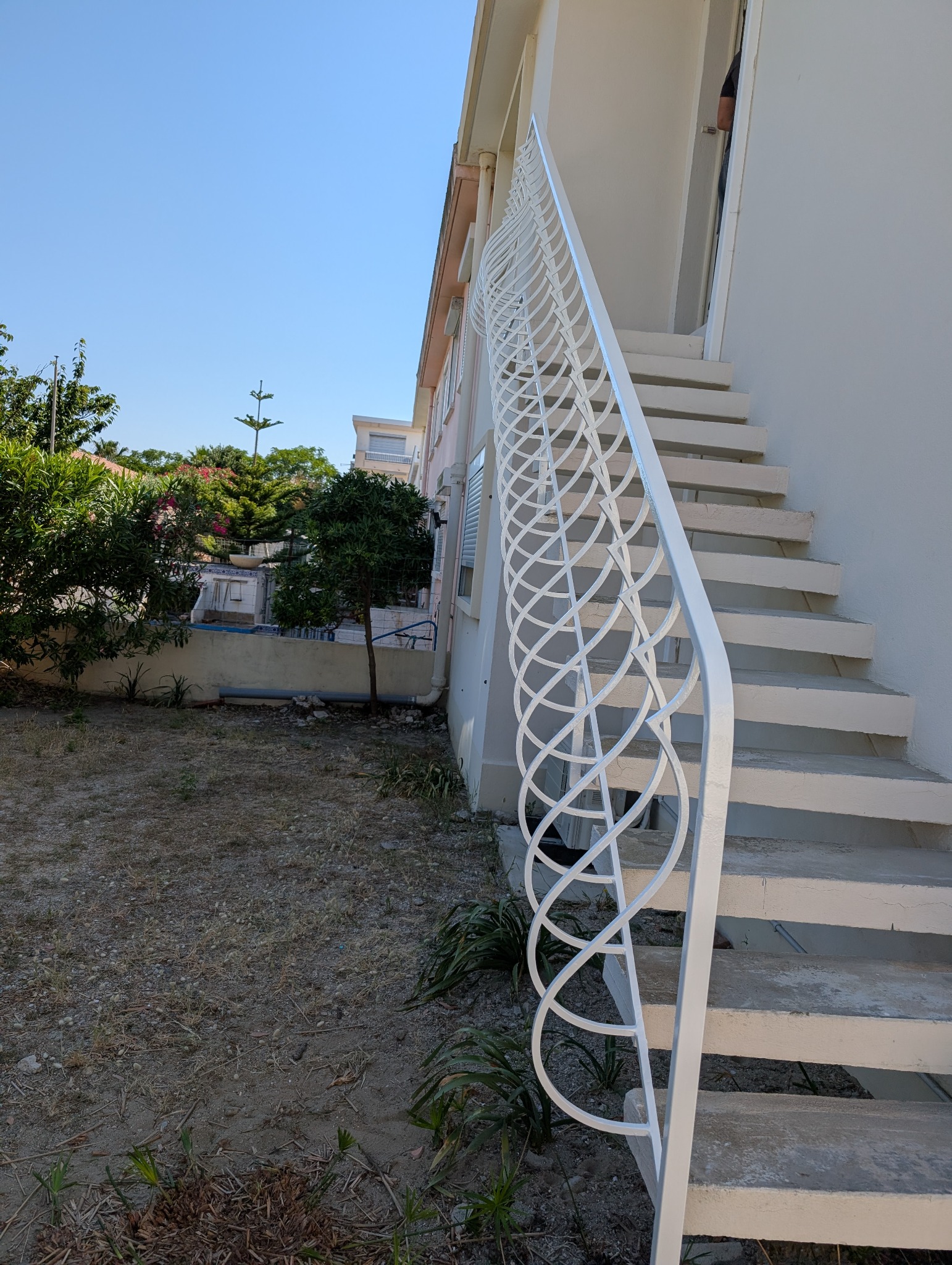 Escalier extérieur rénové